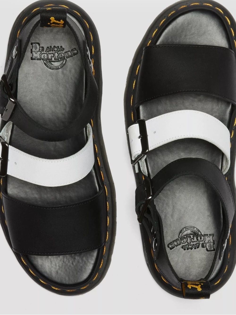 Dr. Martens Gryphon Contrast Leather Strap Sandals